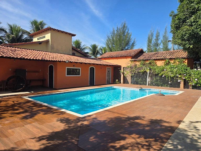 Casa 5 quartos com piscina para 16 no Boqueirão, Saquarema