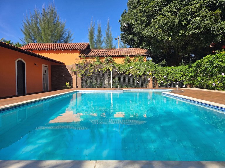 Casa 5 quartos com piscina para 16 no Boqueirão, Saquarema