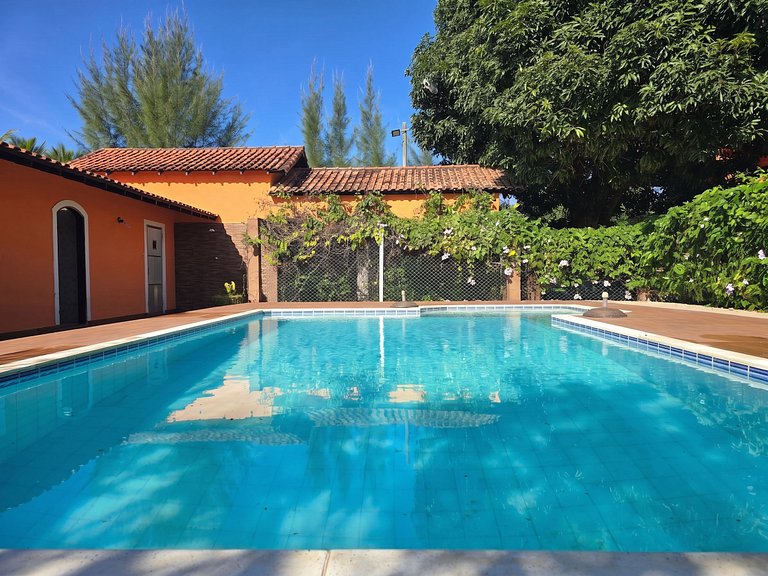 Casa 5 quartos com piscina para 16 no Boqueirão, Saquarema