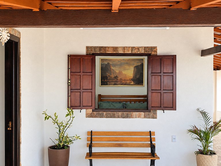 Casa frente ao mar no Gravatá, Saquarema, para 14 pessoas