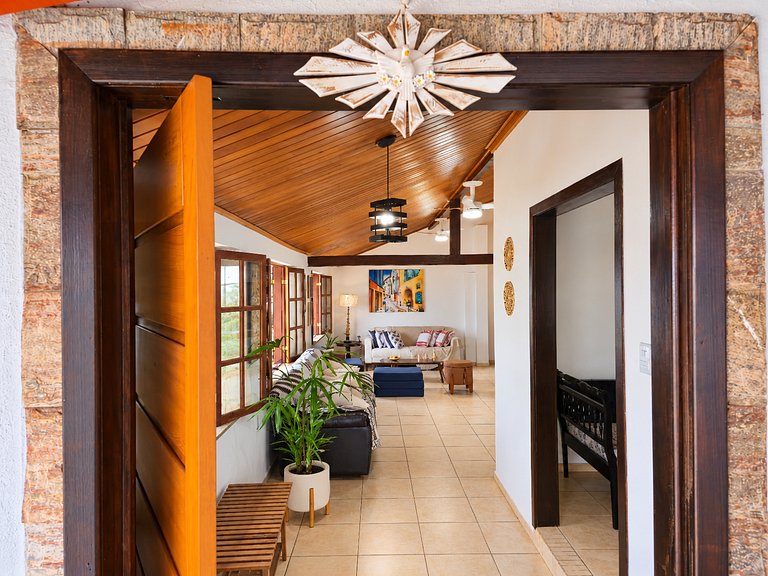 Casa frente ao mar no Gravatá, Saquarema, para 14 pessoas