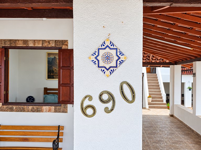 Casa frente ao mar no Gravatá, Saquarema, para 14 pessoas