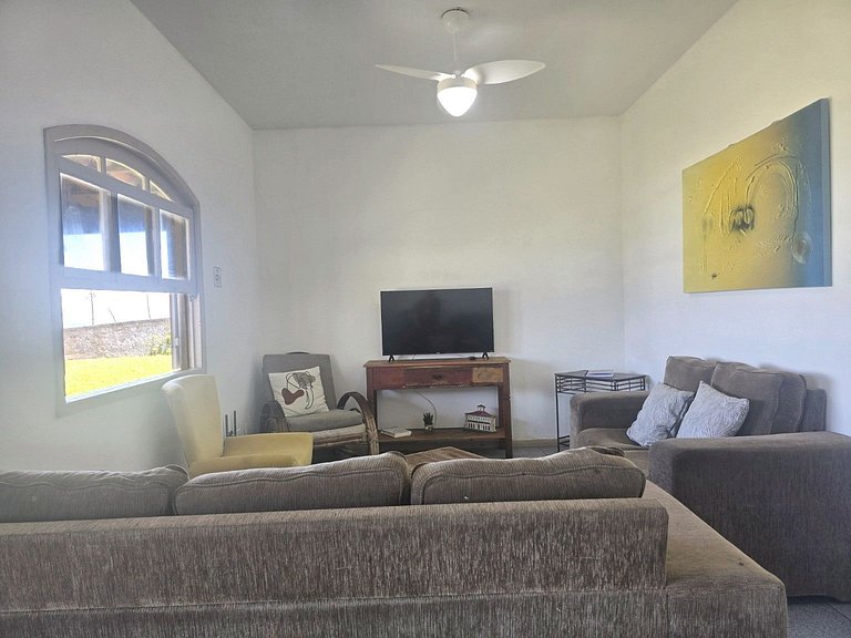 Casa térrea pé na areia com 2 suítes em Itaúna, Saquarema